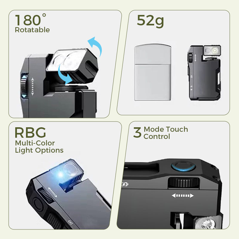 📢📢50% OFF !! ⏰Portable Mini Flashlight with Rotatable Head
