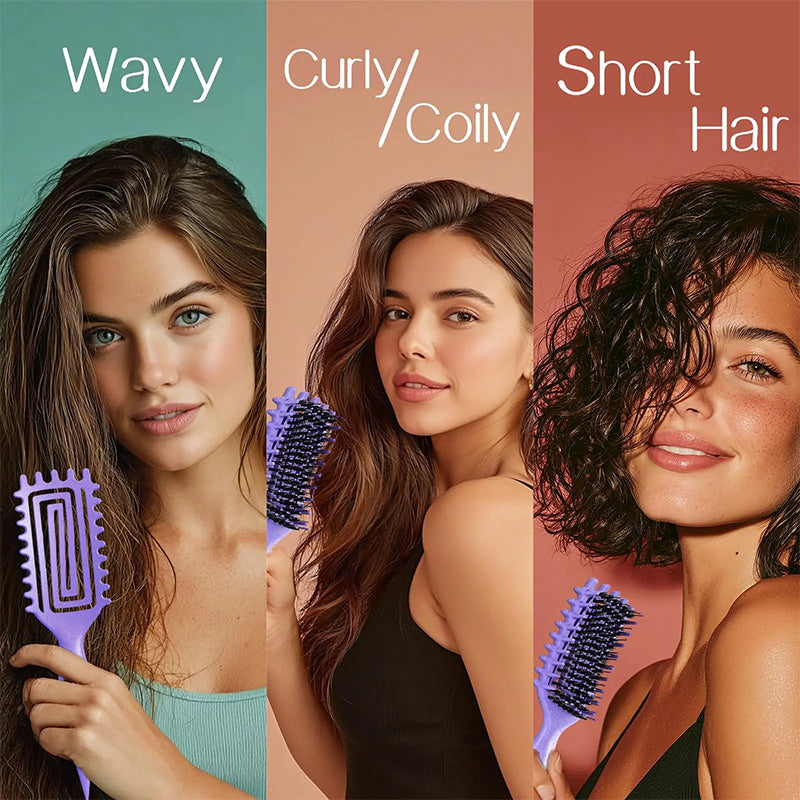 📢📢50% OFF !! ⏰Ventilated Detangling Brush for Curly Hair