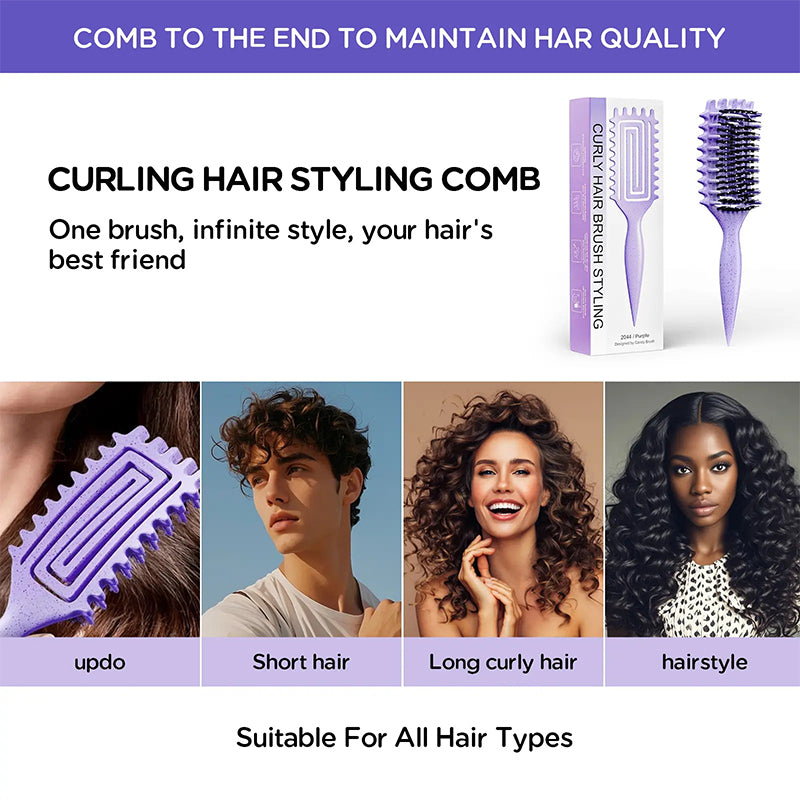 📢📢50% OFF !! ⏰Ventilated Detangling Brush for Curly Hair