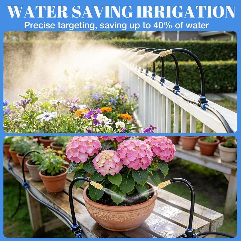 📢📢40% OFF !! ⏰Adjustable Misting Cooling System with Flexible Nozzles