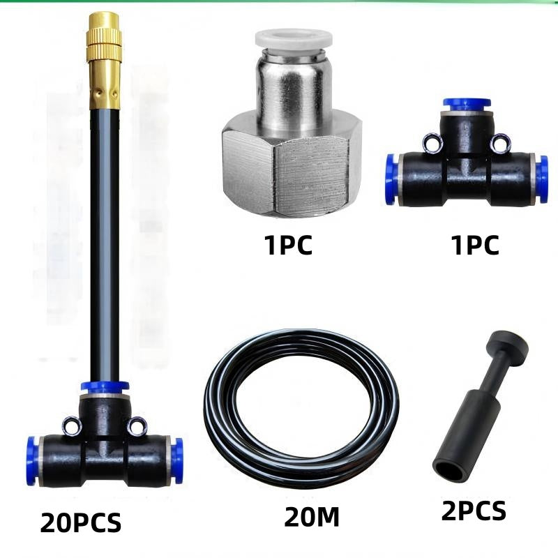 📢📢40% OFF !! ⏰Adjustable Misting Cooling System with Flexible Nozzles