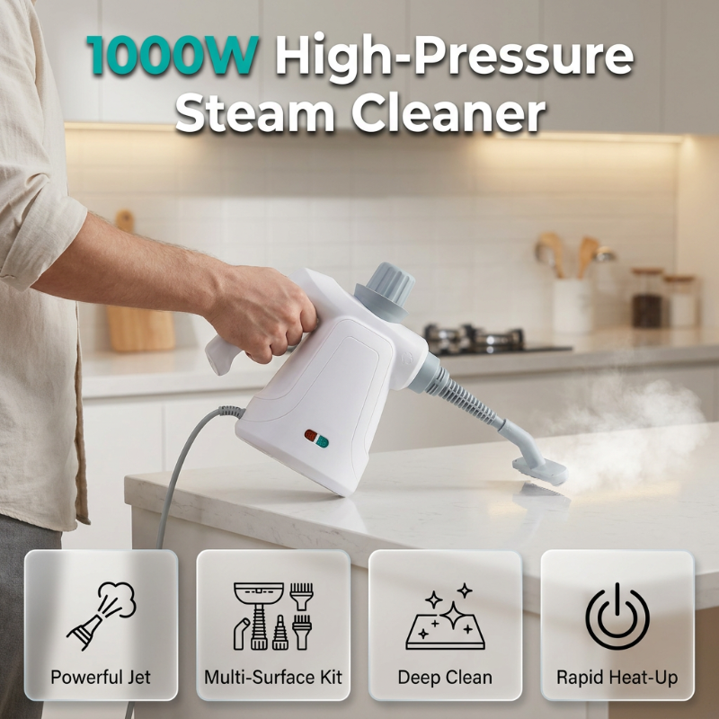 📢📢40% OFF !! ⏰Multi-Purpose High-Temperature Steam Cleaner Kit