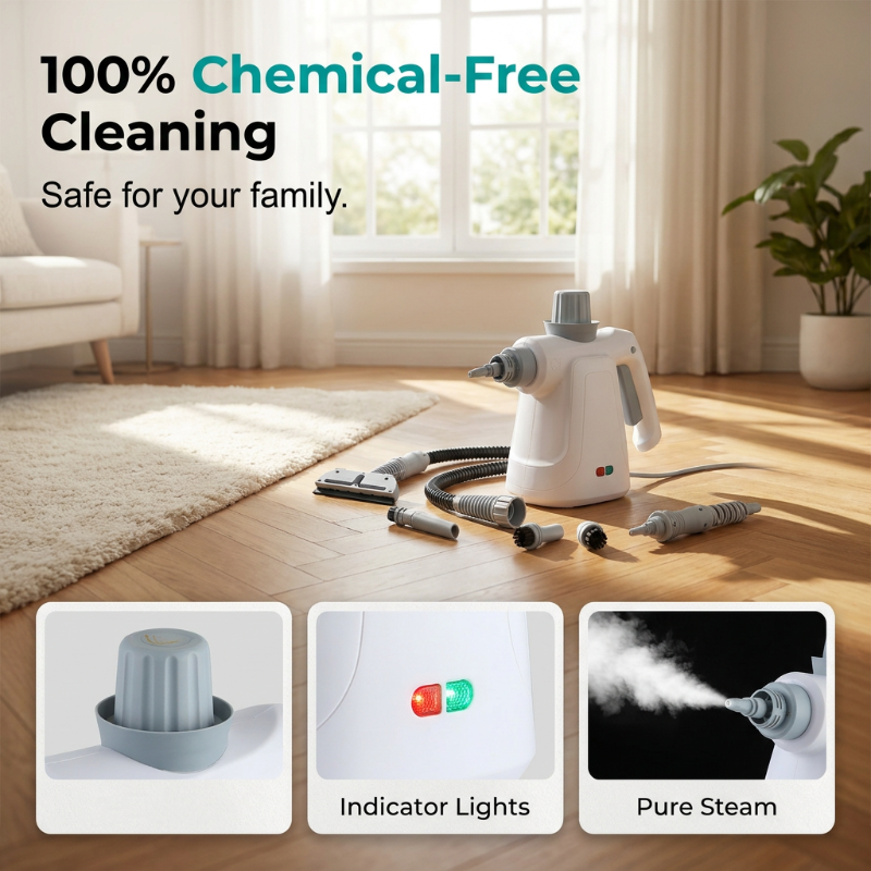 📢📢40% OFF !! ⏰Multi-Purpose High-Temperature Steam Cleaner Kit