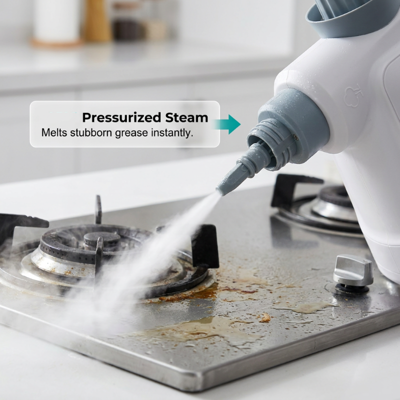 📢📢40% OFF !! ⏰Multi-Purpose High-Temperature Steam Cleaner Kit