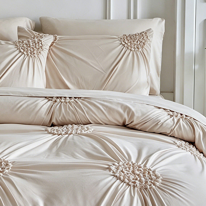 📢📢40% OFF !! ⏰Elegant Pinch Pleat Duvet Cover Set