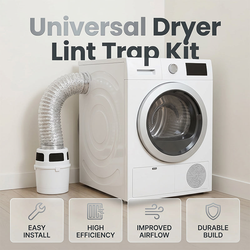📢📢40% OFF !! ⏰Indoor Dryer Lint Trap Bucket with Flexible Hose