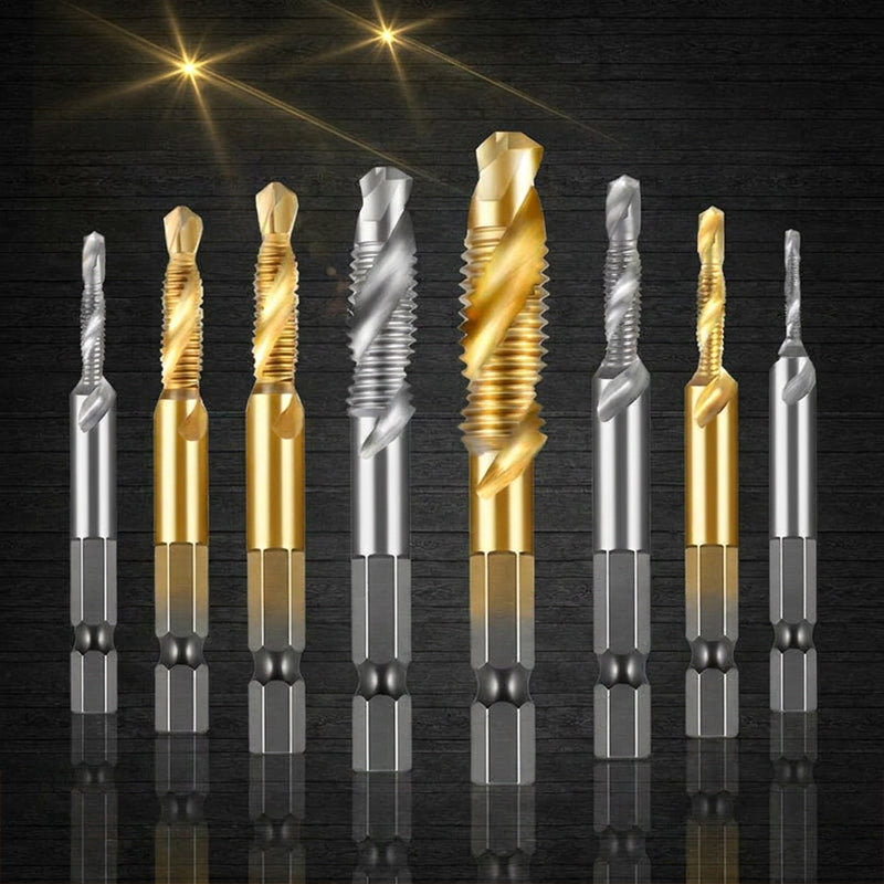 📢📢50% OFF !! ⏰Hex Shank Combination Drill and Tap Bit Set