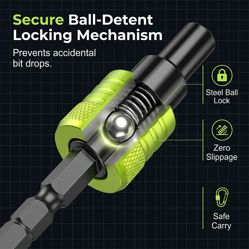 📢📢40% OFF !! ⏰Multicolor Screwdriver Bit Holder Keychain Extension Bar