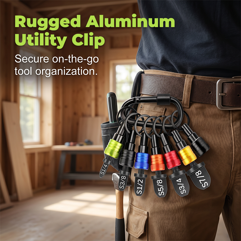 📢📢40% OFF !! ⏰Multicolor Screwdriver Bit Holder Keychain Extension Bar