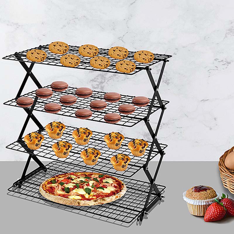 📢📢40% OFF !! ⏰3/4-Tier Collapsible Cooling Rack for Baking