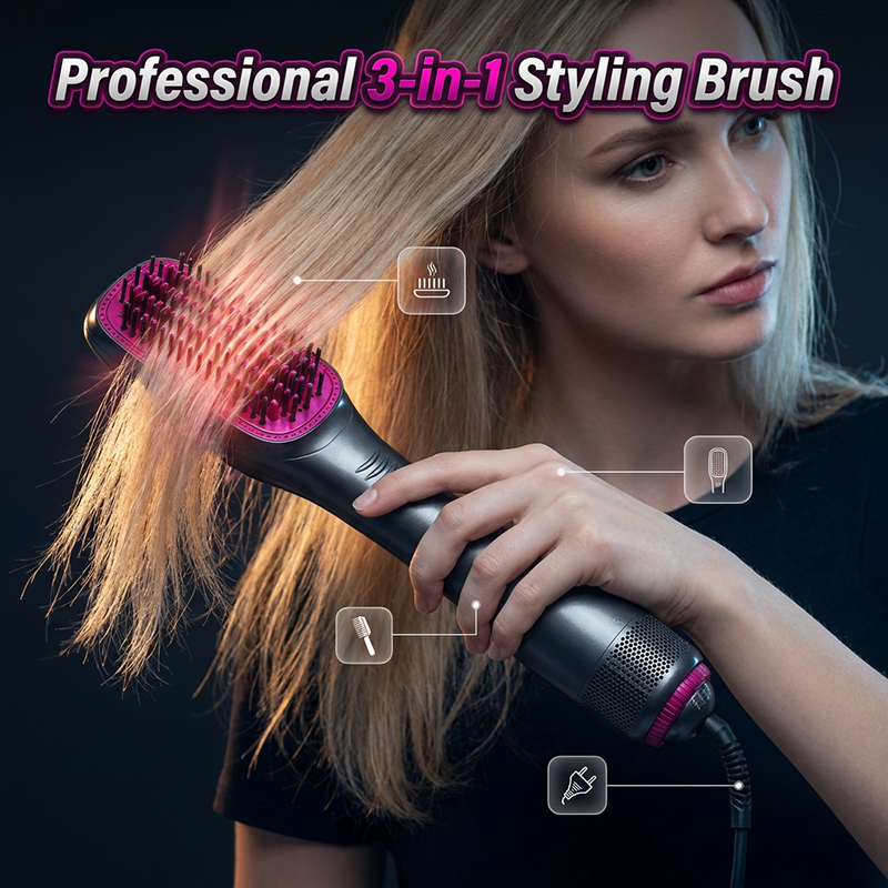 📢📢40% OFF !! ⏰Professional 3-in-1 Hot Air Brush