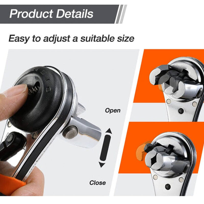 📢📢40% OFF !! ⏰Adjustable Ratchet Wrench