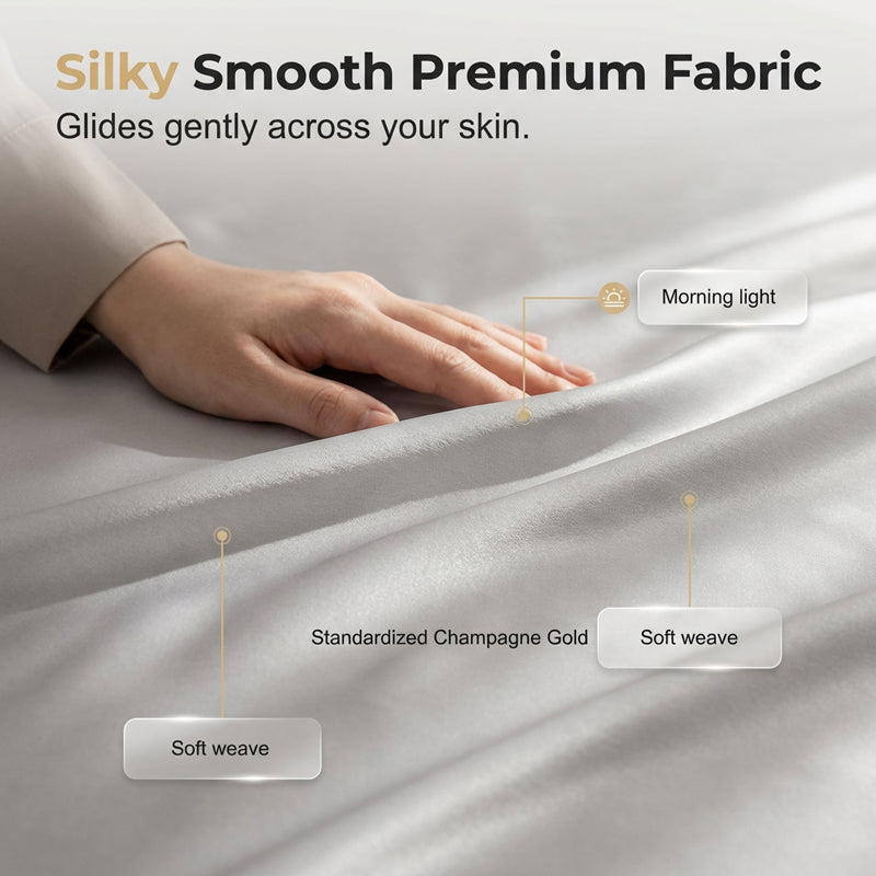 📢📢40% OFF !! ⏰Premium Cooling Fitted Sheet Set