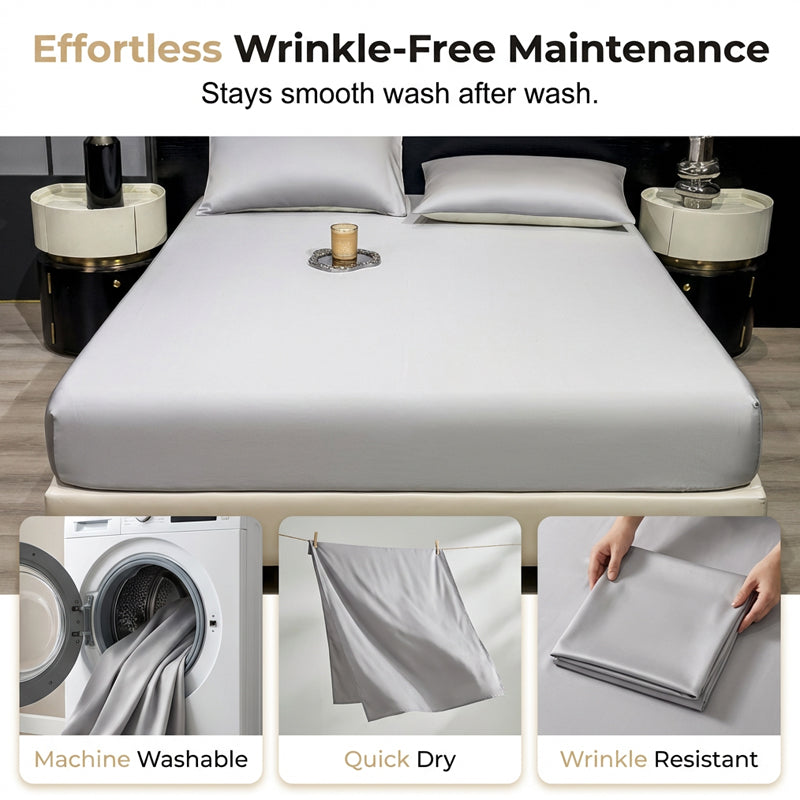 📢📢40% OFF !! ⏰Premium Cooling Fitted Sheet Set