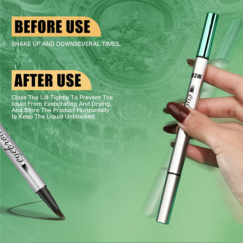 📢📢50% OFF !! & BUY 1 GET 1 FREE⏰Double-Ended Liquid Eyebrow Pen