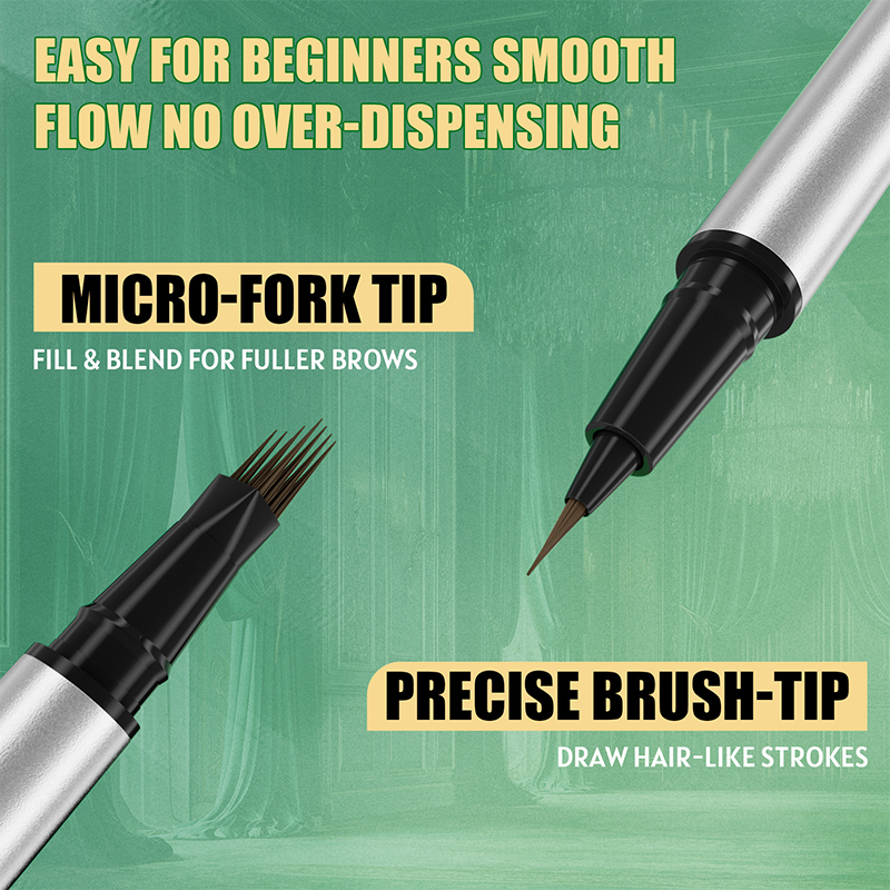 📢📢50% OFF !! & BUY 1 GET 1 FREE⏰Double-Ended Liquid Eyebrow Pen