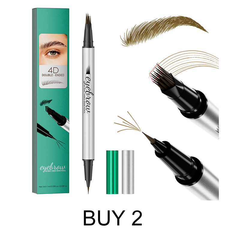 📢📢50% OFF !! & BUY 1 GET 1 FREE⏰Double-Ended Liquid Eyebrow Pen