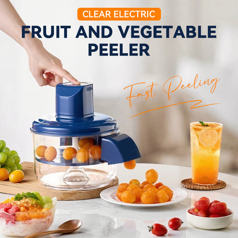 📢📢50% OFF !! ⏰Transparent Electric Fruit and Vegetable Peeler