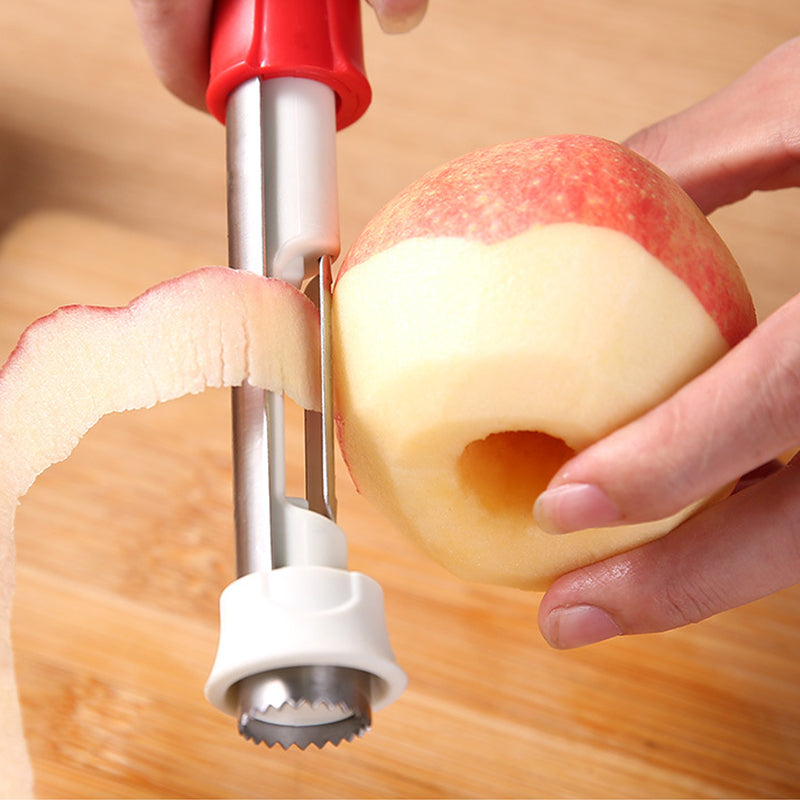 📢📢50% OFF !! ⏰Stainless Steel Fruit Corer & Peeler 2 in 1