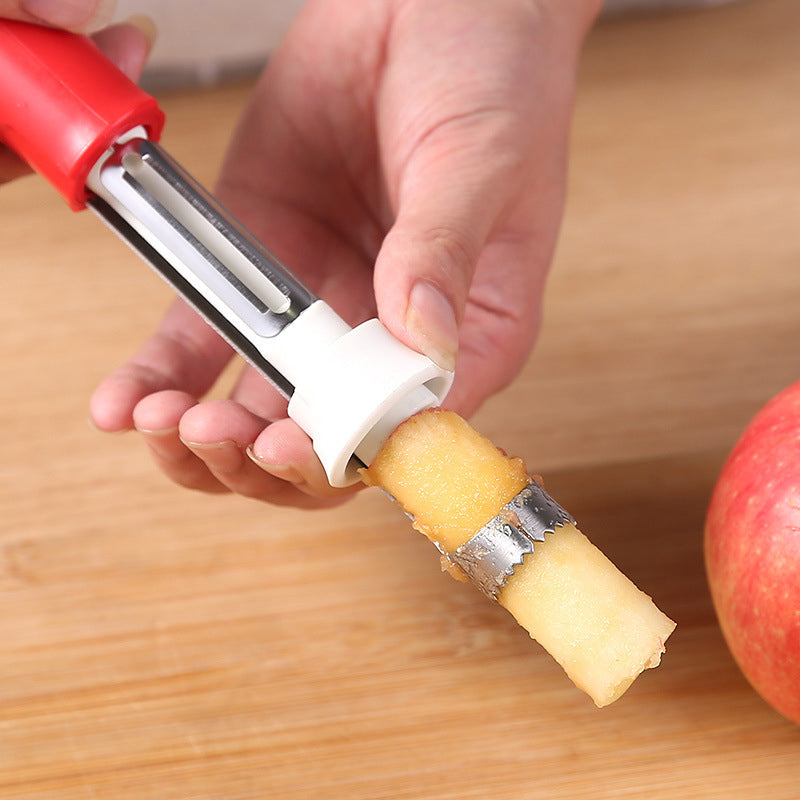 📢📢50% OFF !! ⏰Stainless Steel Fruit Corer & Peeler 2 in 1