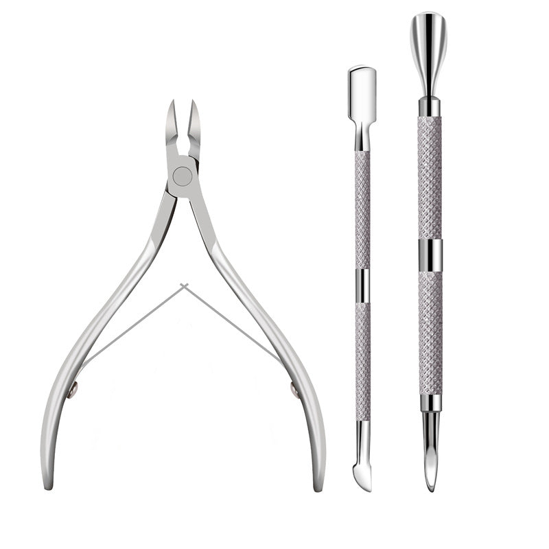 📢📢50% OFF !! ⏰3-Piece Stainless Steel Cuticle Care Tool Set