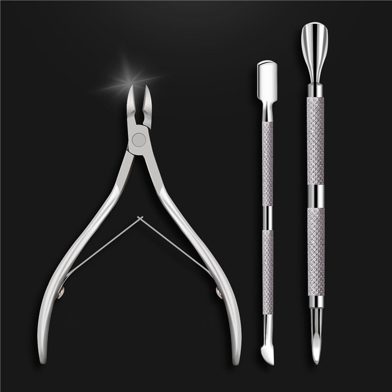 📢📢50% OFF !! ⏰3-Piece Stainless Steel Cuticle Care Tool Set