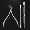📢📢50% OFF !! ⏰3-Piece Stainless Steel Cuticle Care Tool Set