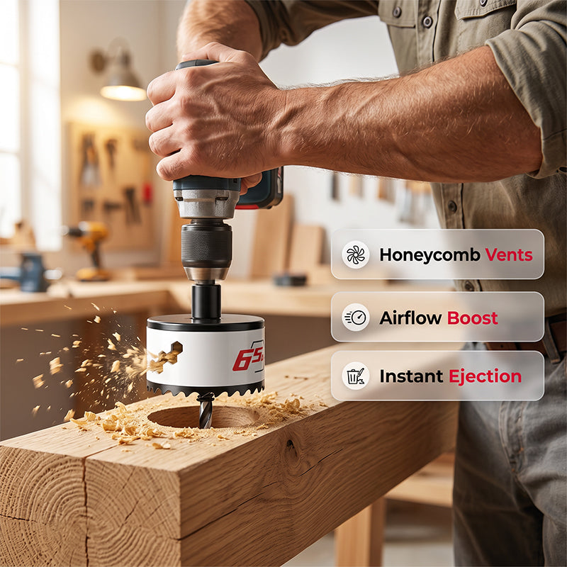 📢📢40% OFF !! ⏰Multi-Size Woodworking Hole Saw Drill Bit for Plasterboard Downlight