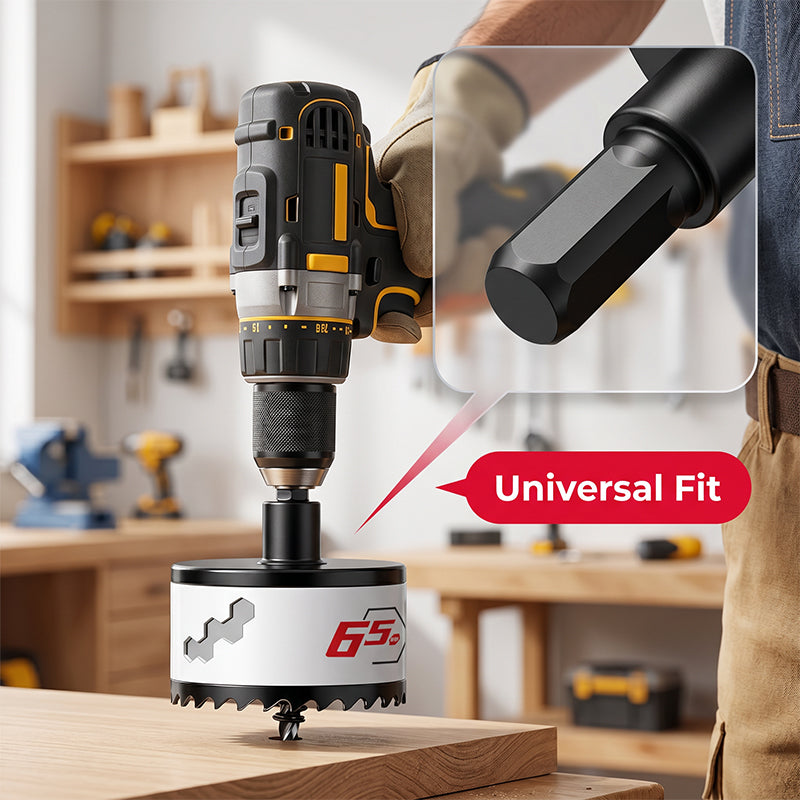 📢📢40% OFF !! ⏰Multi-Size Woodworking Hole Saw Drill Bit for Plasterboard Downlight