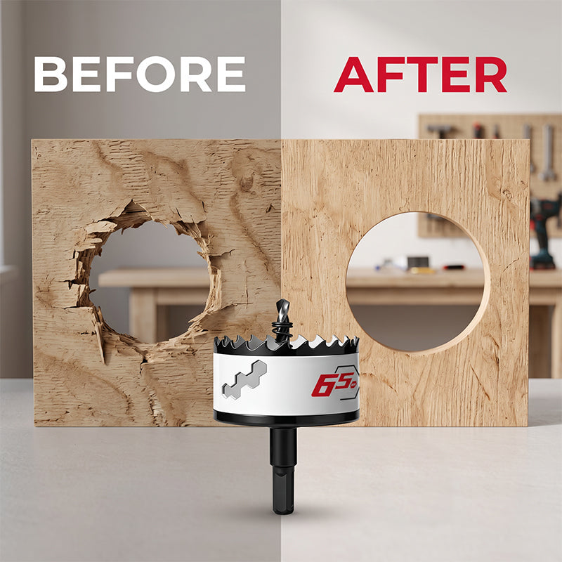 📢📢40% OFF !! ⏰Multi-Size Woodworking Hole Saw Drill Bit for Plasterboard Downlight