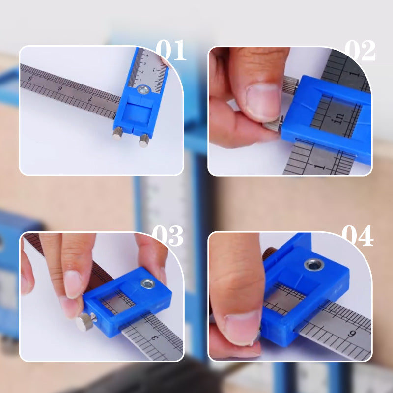 📢📢40% OFF !! ⏰Adjustable Cabinet Hardware Jig for Woodworking
