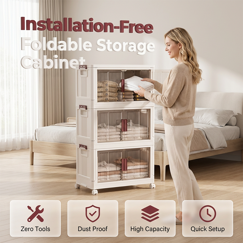📢📢40% OFF !! ⏰Large Capacity Collapsible Storage Bin with Lid