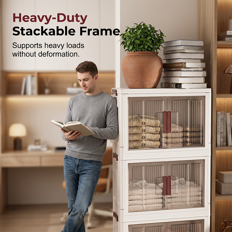 📢📢40% OFF !! ⏰Large Capacity Collapsible Storage Bin with Lid