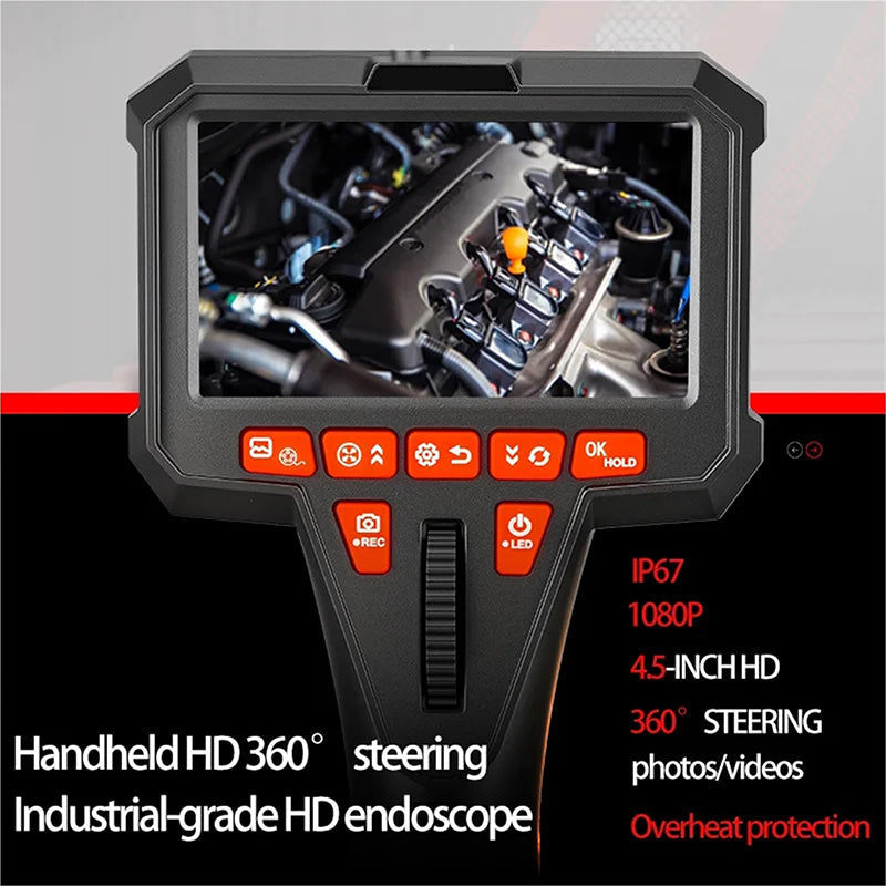 📢📢40% OFF !! ⏰6mm Handheld Automotive Endoscope with Articulating Camera