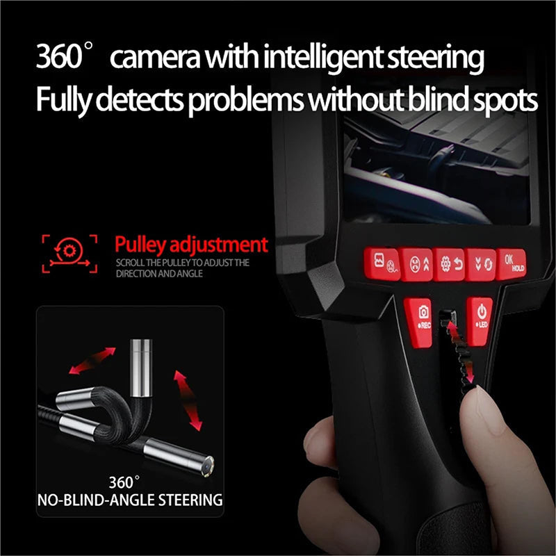 📢📢40% OFF !! ⏰6mm Handheld Automotive Endoscope with Articulating Camera