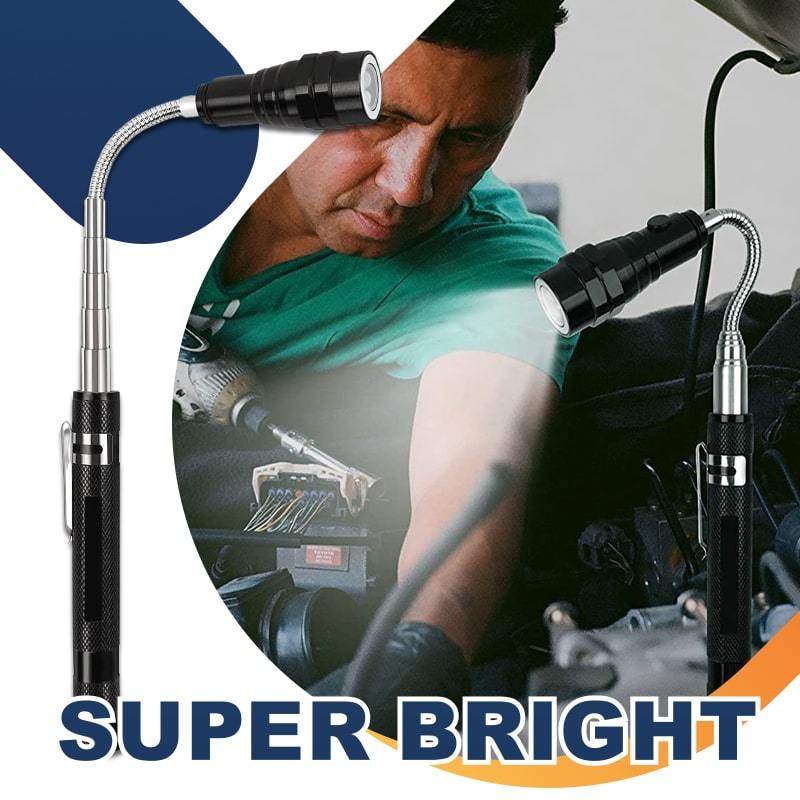 📢📢40% OFF !! ⏰Multifunctional Magnetic Telescopic Flashlight