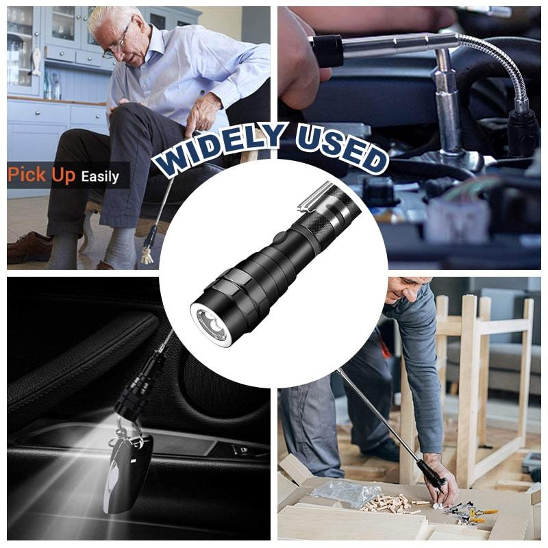 📢📢40% OFF !! ⏰Multifunctional Magnetic Telescopic Flashlight
