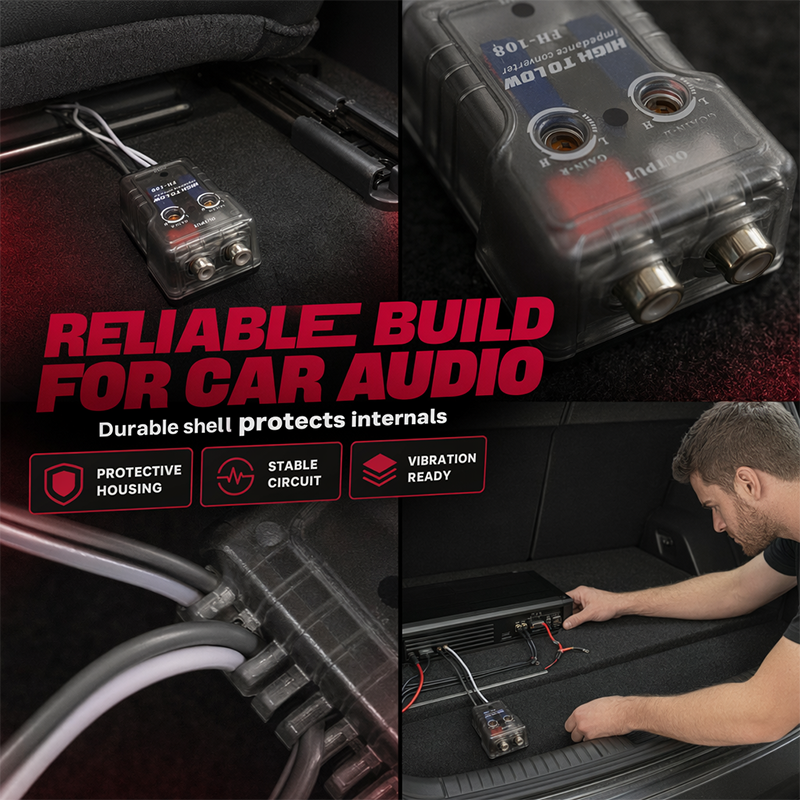📢📢50% OFF !! ⏰Car Audio High to Low Impedance Converter with Delay Function FH-108 FH-128