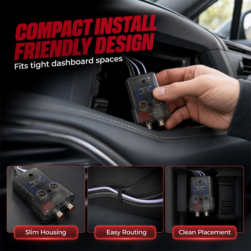 📢📢50% OFF !! ⏰Car Audio High to Low Impedance Converter with Delay Function FH-108 FH-128
