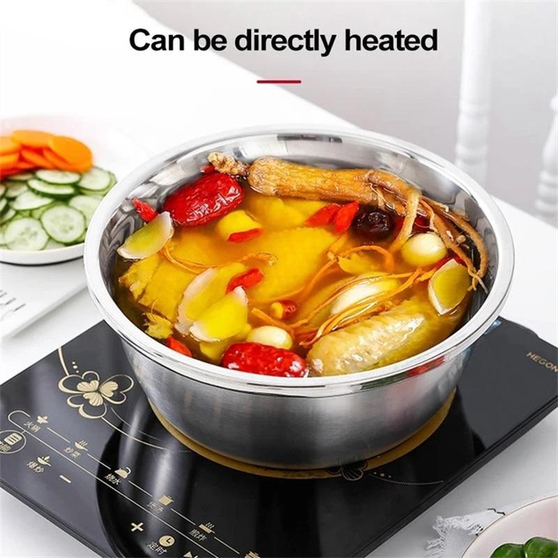 📢📢40% OFF !! ⏰🥬 Slice, Grate & Julienne in Minutes! Multi-Function Stainless Steel Vegetable Prep Bowl for Easy Cooking