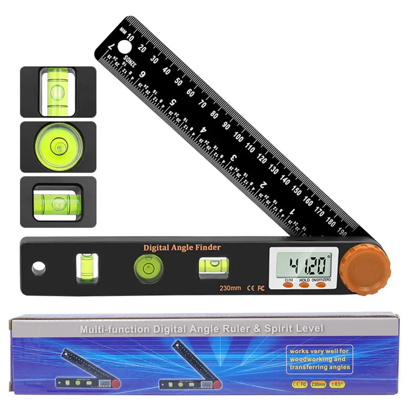 📢📢40% OFF !! ⏰4-in-1 Digital Angle Finder Ruler with Level