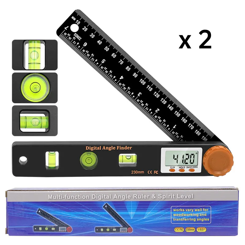📢📢40% OFF !! ⏰4-in-1 Digital Angle Finder Ruler with Level