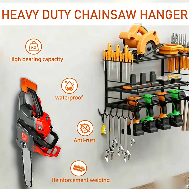 📢📢50% OFF !! ⏰Heavy-Duty Wall Mount Chainsaw Hanger