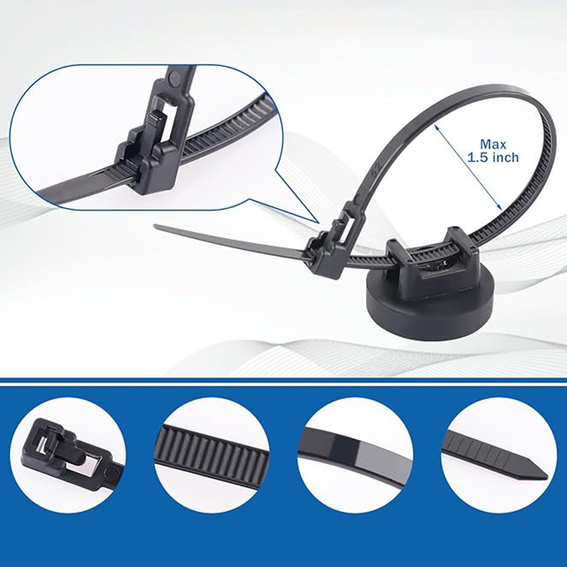 📢📢50% OFF !! ⏰Magnetic Cable Zip Tie Mount Kit