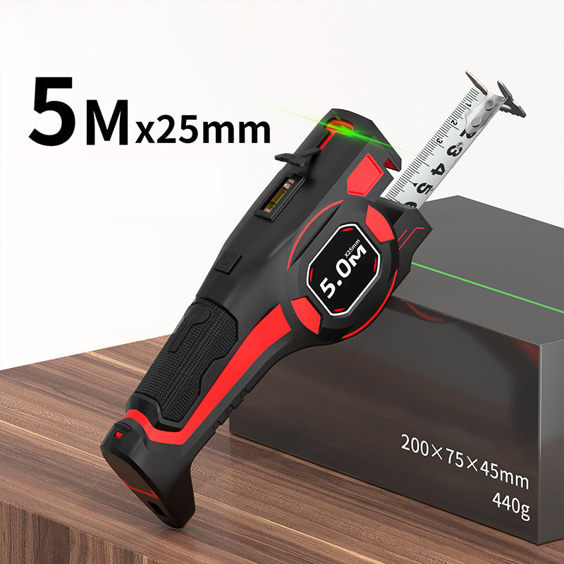 📢📢40% OFF !! ⏰2-in-1 Tape Measure with Laser Guide