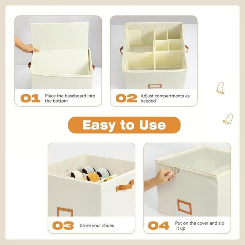 📢📢40% OFF !! ⏰Space Saving Foldable Shoe Organizer