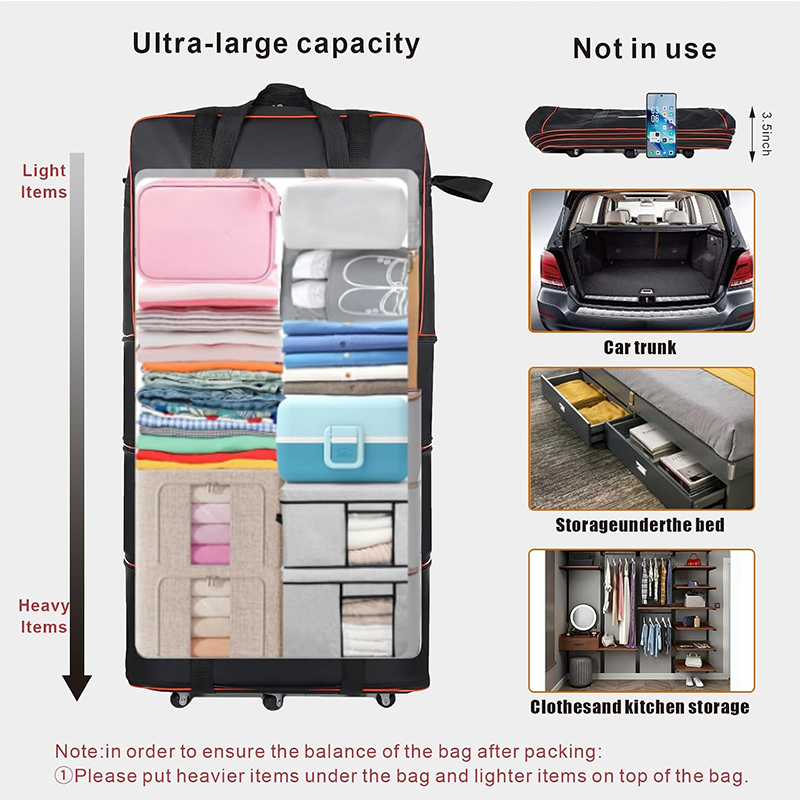 📢📢40% OFF !! ⏰Large Capacity Expandable Travel Duffel Bag