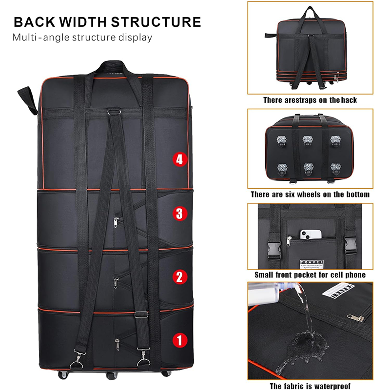 📢📢40% OFF !! ⏰Large Capacity Expandable Travel Duffel Bag
