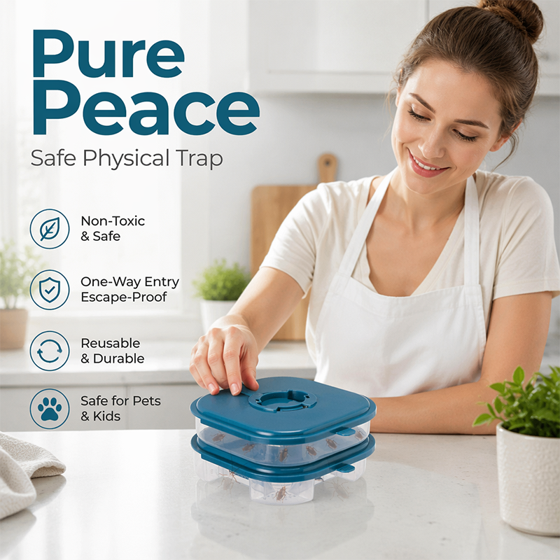 📢📢50% OFF !! ⏰Reusable Cockroach Bait Station