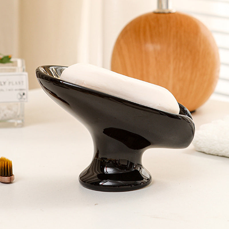 📢📢40% OFF !! ⏰Ceramic Self-Draining Leaf Soap Dish
